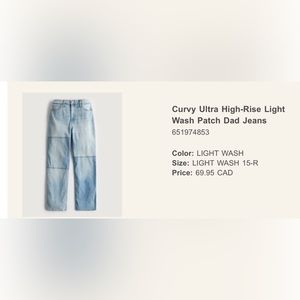 Ultra curvy holister jeans